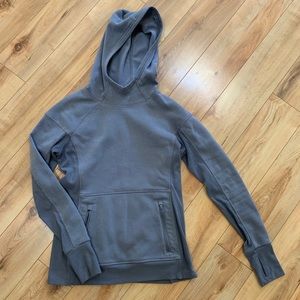 Athleta Hurdle Hoodie Sweatshirt Cobblestone Grey
